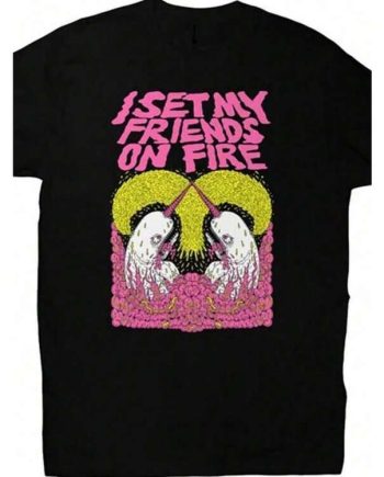 I Set My Friends On Fire Narwhal T-Shirt