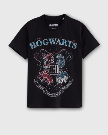 Harry Potter Hogwarts Crest Graphic T-Shirt