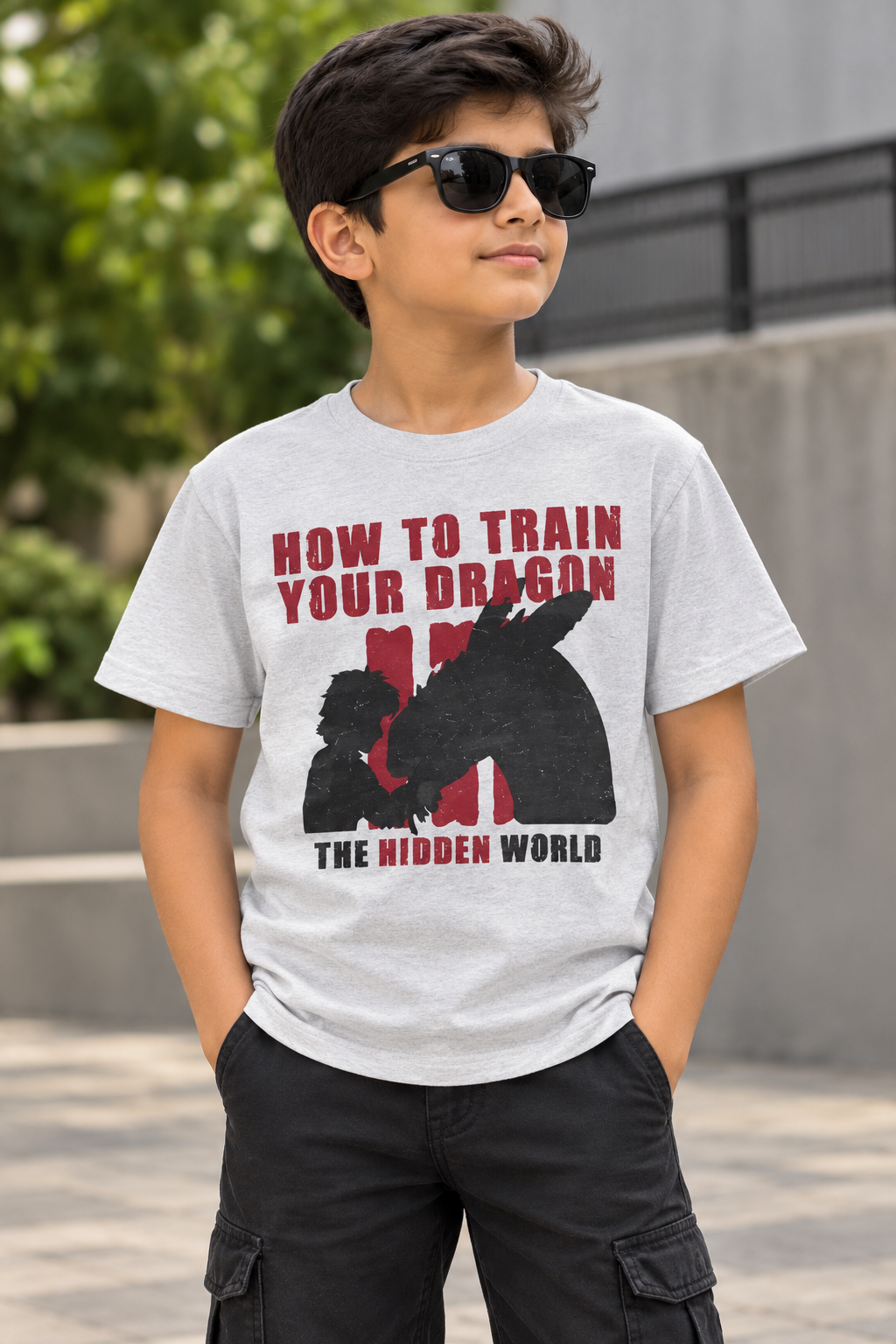 How to Train Your Dragon Kids Graphic Printed T-Shirt – White