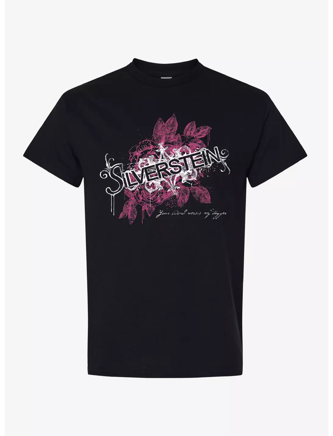 Silverstein Floral Gothic Band Graphic T-Shirt
