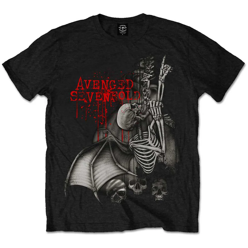 Avenged Sevenfold Winged Skeleton Graphic T-Shirt