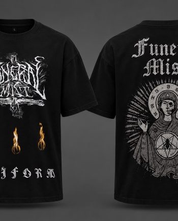 Funeral Mist Deiform Black Metal Double-Sided Graphic T-Shirt