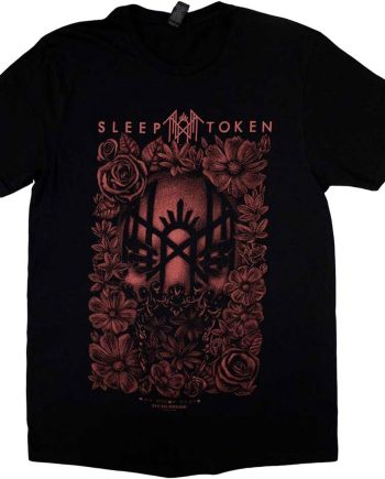 Sleep Token Floral Mask Band T-Shirt