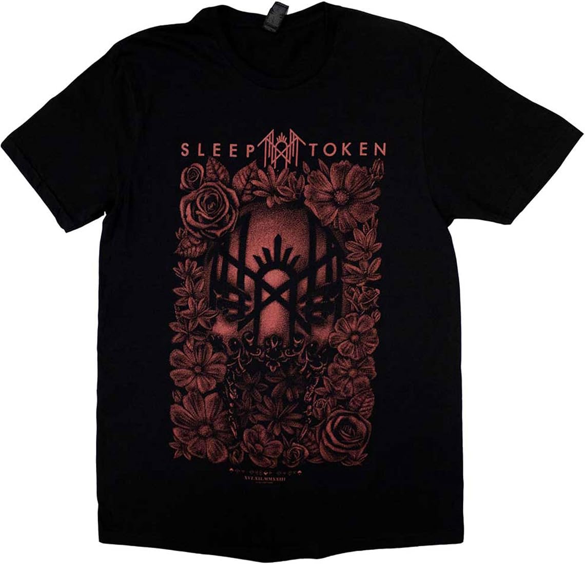 Sleep Token Floral Mask Band T-Shirt