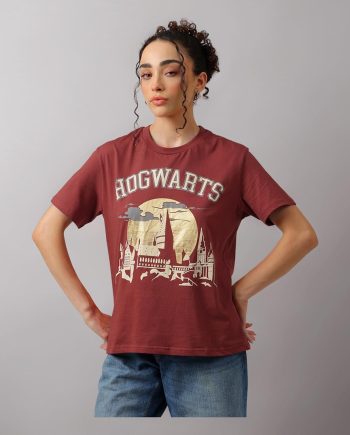 Hogwarts Castle Moon Graphic T-Shirt