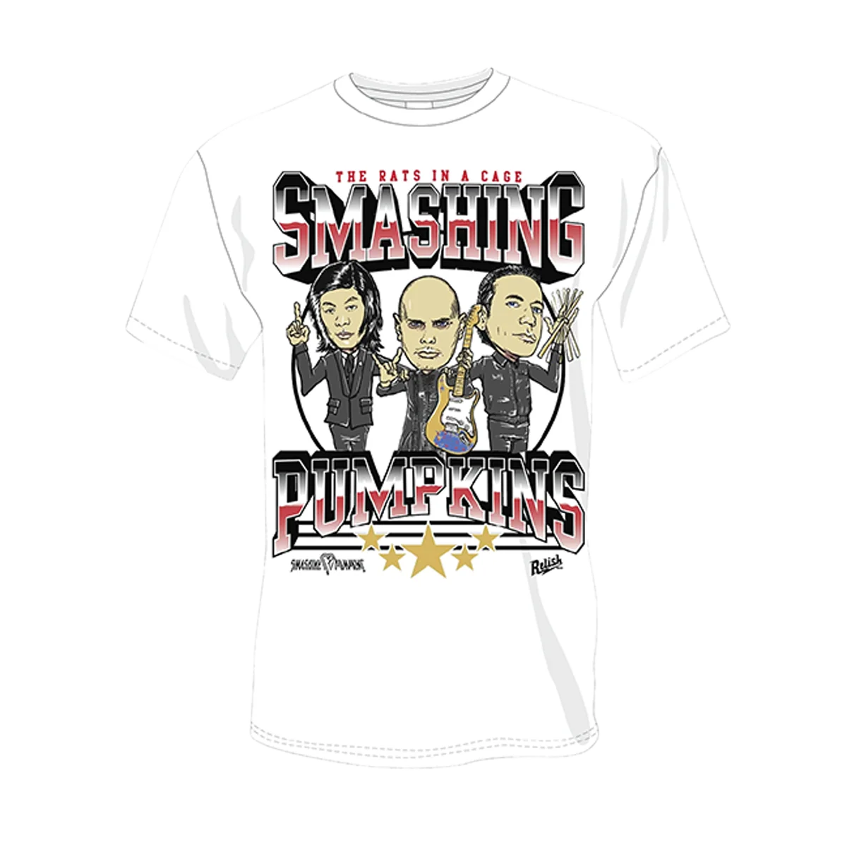 Smashing Pumpkins Caricature Band T-Shirt