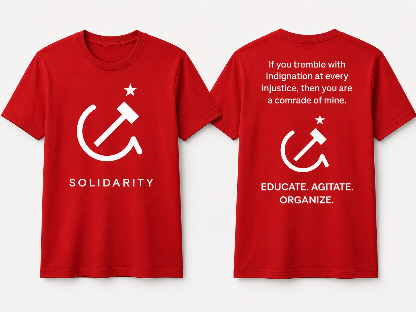 Solidarity Socialist Workers Movement Quote Graphic T-Shirt