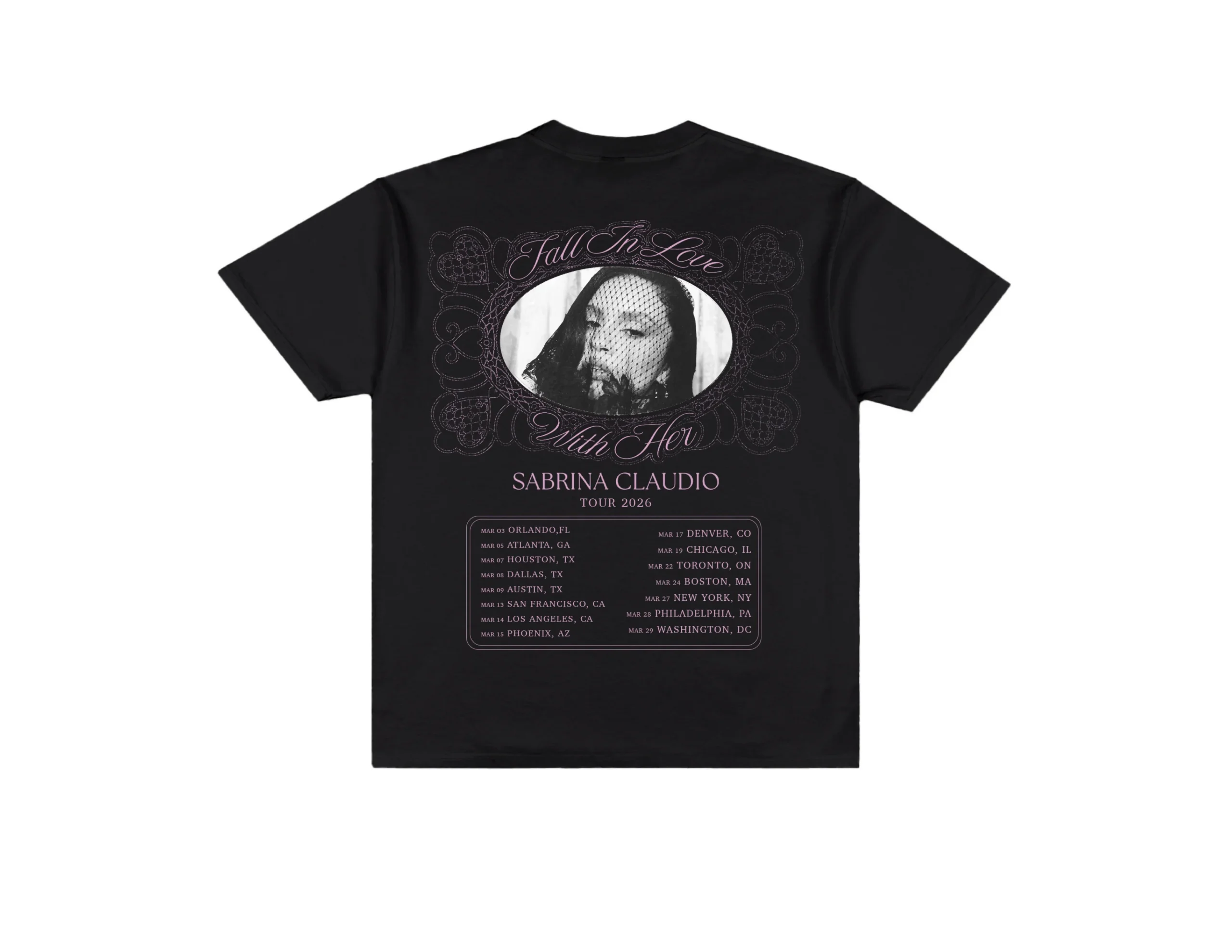 Sabrina Claudio Tour 2026 Graphic T-Shirt