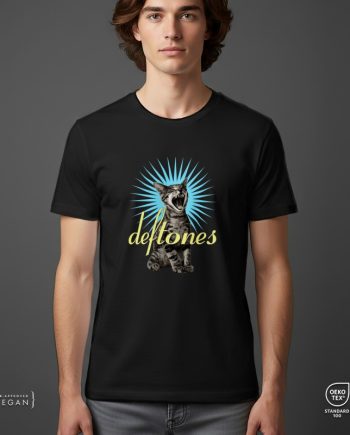 Deftones Screaming Cat Graphic T-Shirt