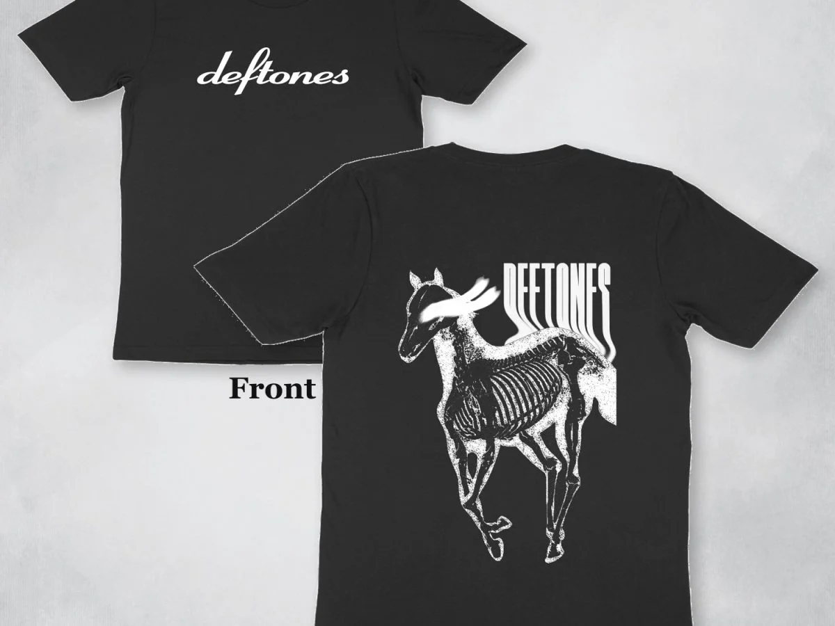 Deftones Skeletal Pony Graphic T-Shirt