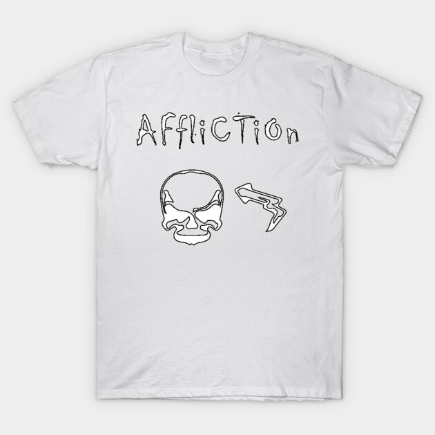 Affliction Skull and Arrow Doodle Parody Graphic T-Shirt