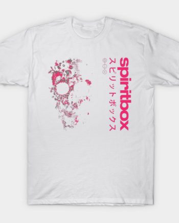 Spiritbox Japanese Katakana Floral Skull Graphic T-Shirt