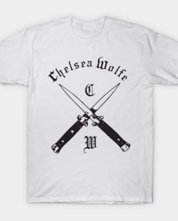 Chelsea Wolfe Cross Blades Switchblade Gothic Graphic T-Shirt