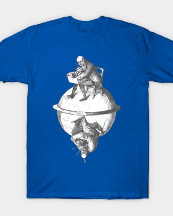Grandville Illustration Retro Globe Surreal Art Graphic T-Shirt