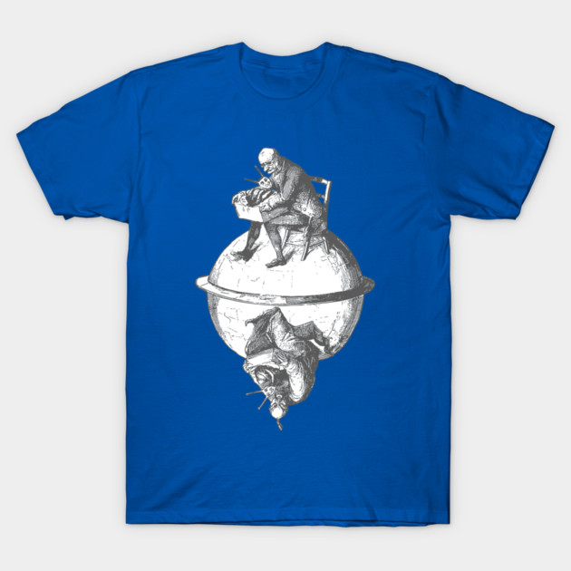 Grandville Illustration Retro Globe Surreal Art Graphic T-Shirt