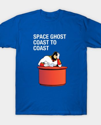 Space Ghost Coast to Coast Talk Show Desk Graphic T-Shirt