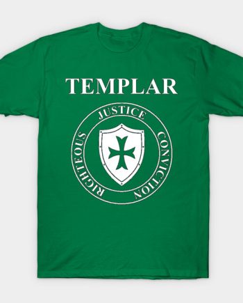 Templar Justice Conviction Shield Graphic T-Shirt
