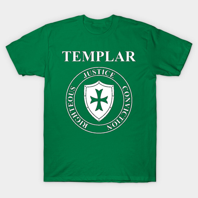 Templar Justice Conviction Shield Graphic T-Shirt