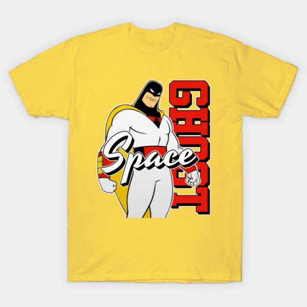 Space Ghost Retro Cartoon Superhero Logo Graphic T-Shirt