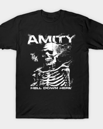 The Amity Affliction Hell Down Here Skeleton Graphic T-Shirt