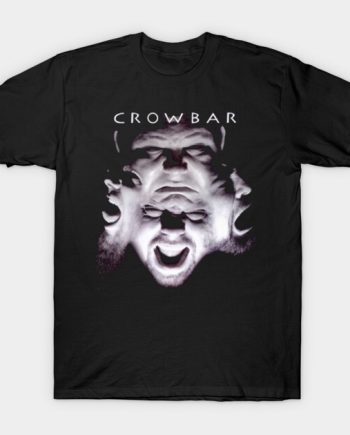 Crowbar Multi-Face Portrait Sludge Metal Graphic T-Shirt