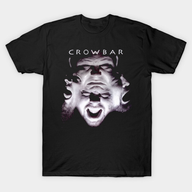 Crowbar Multi-Face Portrait Sludge Metal Graphic T-Shirt