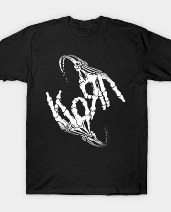 Korn Skeleton Hands Logo Graphic T-Shirt