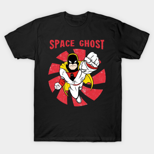 Space Ghost Retro Cartoon Superhero Graphic T-Shirt