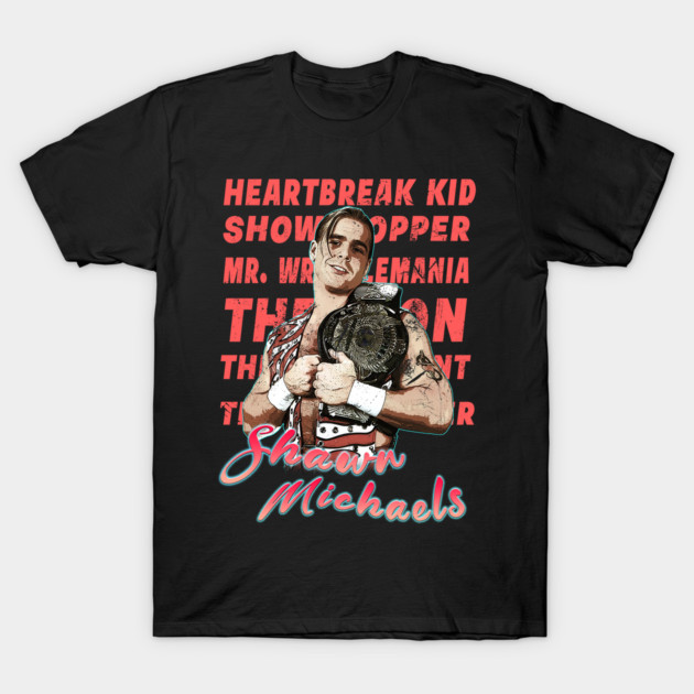 Shawn Michaels Heartbreak Kid Nicknames Wrestling Graphic T-Shirt