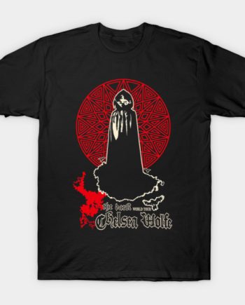 Chelsea Wolfe The Dark World Tour Hooded Figure Red Geometric Graphic T-Shirt