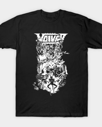Voivod Sci-Fi Collage Thrash Metal Graphic T-Shirt
