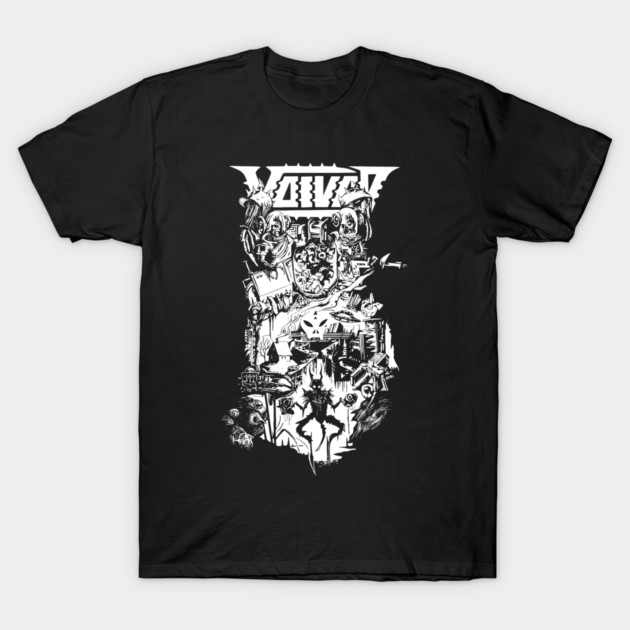Voivod Sci-Fi Collage Thrash Metal Graphic T-Shirt