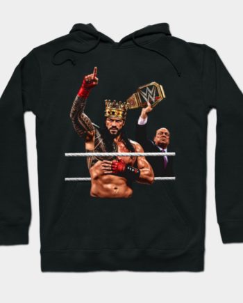 Roman Reigns Tribal Chief Crown and Paul Heyman Graphic Hoodie