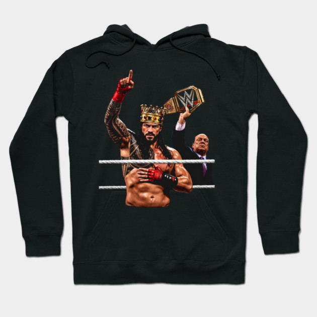 Roman Reigns Tribal Chief Crown and Paul Heyman Graphic Hoodie