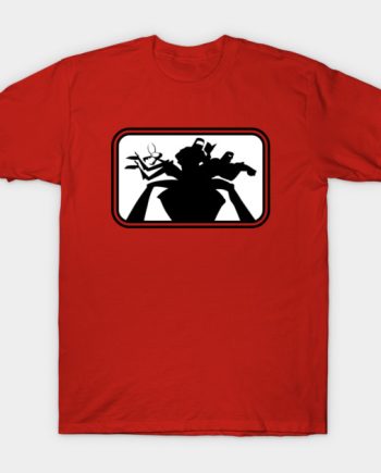Space Ghost Coast to Coast Desk Silhouette Graphic T-Shirt