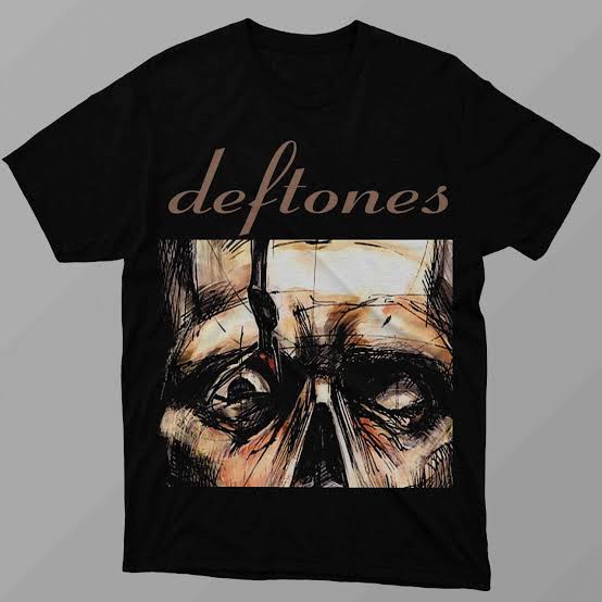 Deftones Alternative Metal Skull Graphic T-Shirt