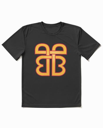 Interlocking BB Monogram Minimalist Geometric Graphic T-Shirt