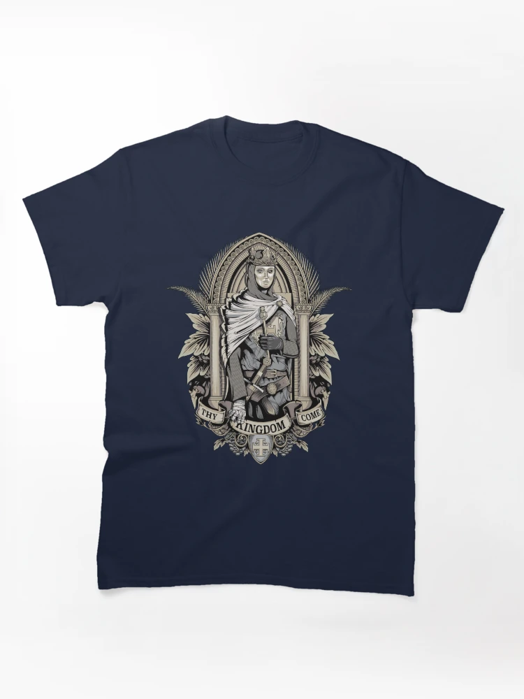Thy Kingdom Come Medieval Crusader Queen Graphic T-Shirt