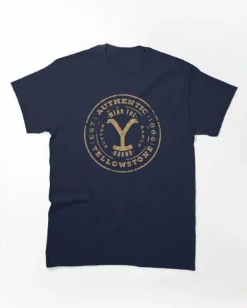 Yellowstone Dutton Ranch Authentic Vintage Stamp Graphic T-Shirt