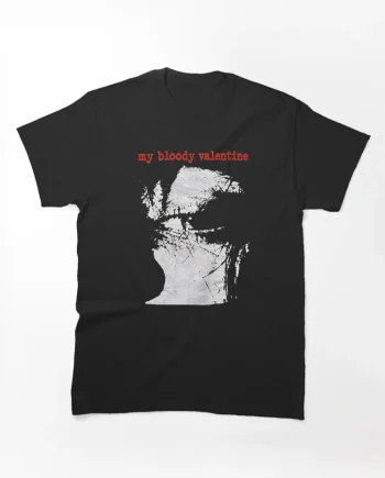 My Bloody Valentine Feed Me With Your Kiss Red Text Graphic T-Shirt