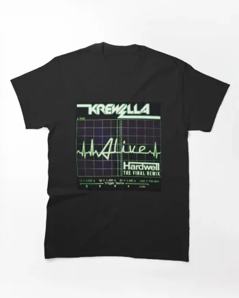 Krewella Alive Hardwell The Final Remix Oscilloscope Graphic T-Shirt