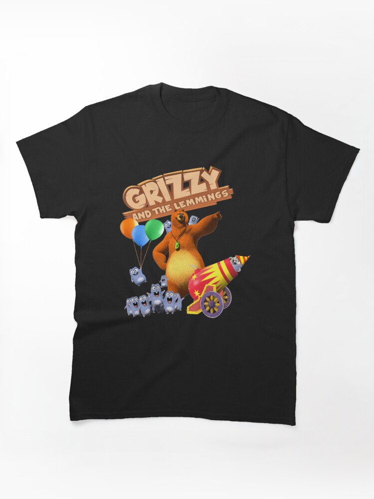 Grizzy and the Lemmings Chaos Cannon Slapstick Graphic T-Shirt