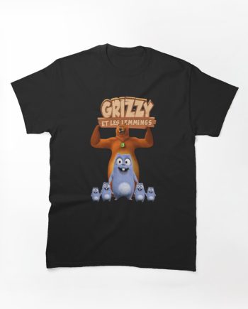 Grizzy et les Lemmings French Title Cast Graphic T-Shirt