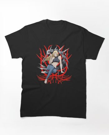 Tsunade Red Chakra Tribal Halo Anime Graphic T-Shirt