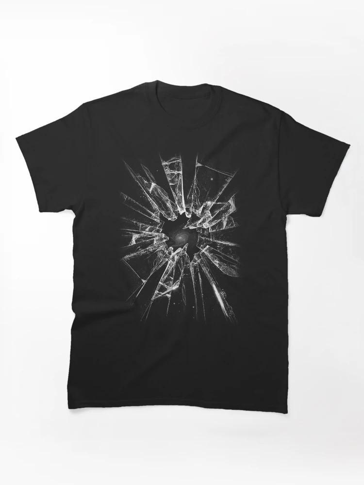 Shattered Glass Galaxy Cosmic Portal Graphic T-Shirt
