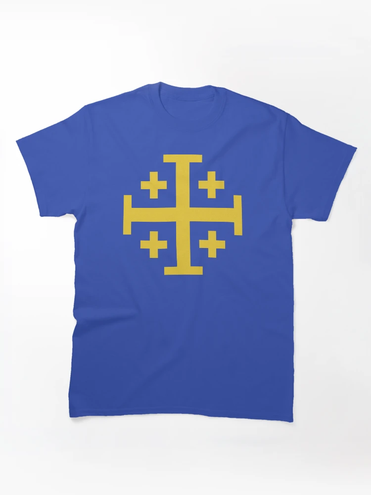 Jerusalem Cross Heraldic Emblem Graphic T-Shirt
