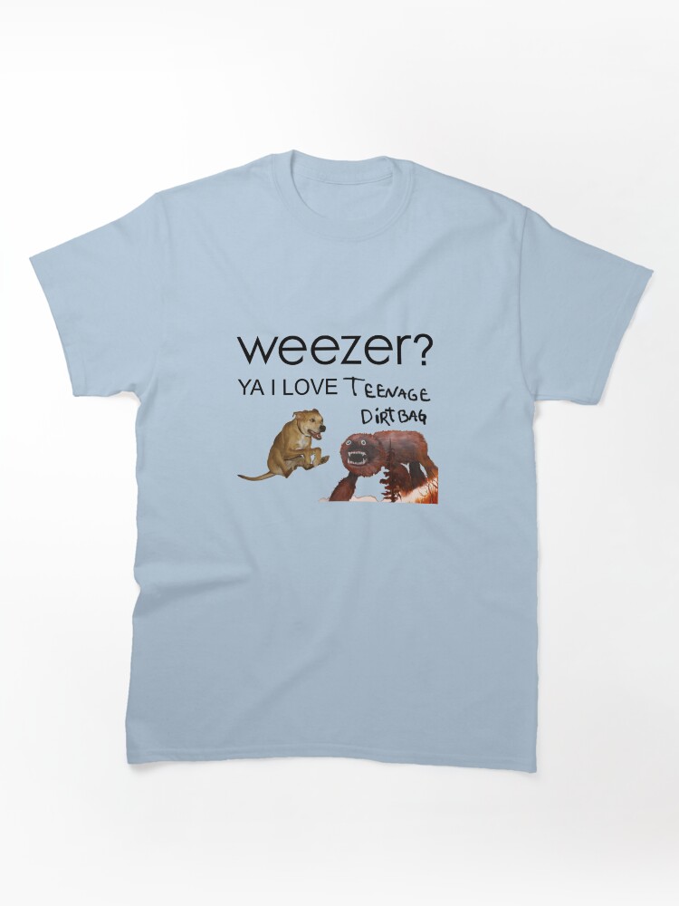 Weezer? Ya I Love Teenage Dirtbag Funny Meme Graphic T-Shirt