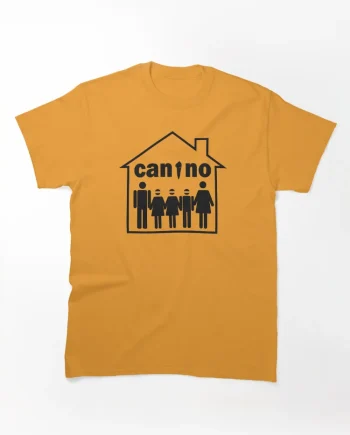Canine Dog House Family Logo Graphic T-Shirt