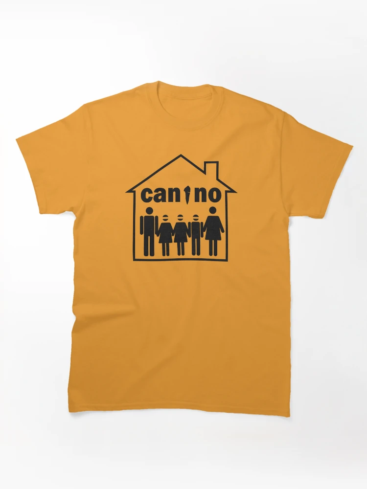 Canine Dog House Family Logo Graphic T-Shirt