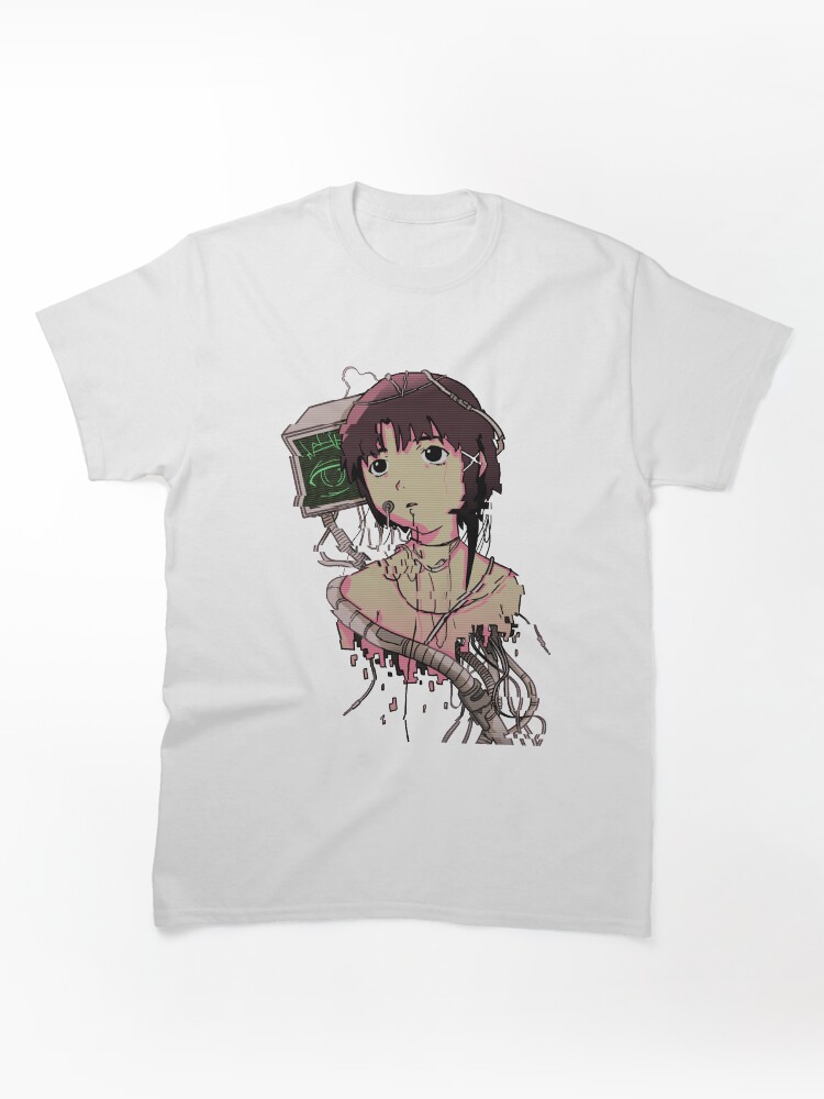 Serial Experiments Lain Glitch Cybernetic Wire Graphic T-Shirt